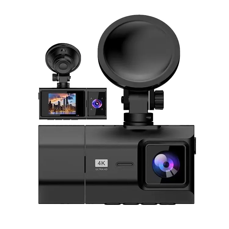Новый видеорегистратор M600 2 дюйма передняя и задняя 4k 3 объектива камера dvr Автомобильное Зеркало wifi с