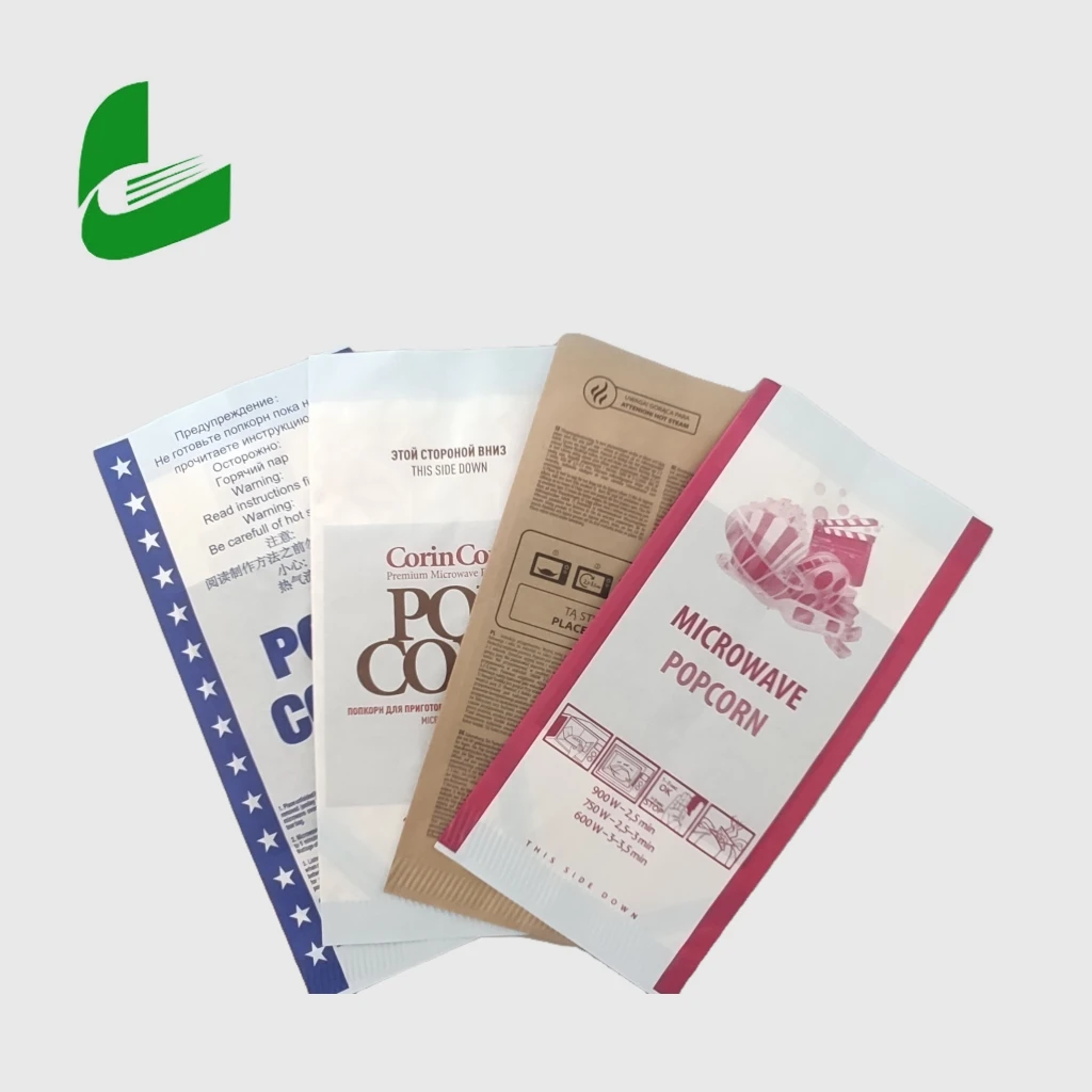Microwavable Paper bags Grease proof Popcorn Bag Craft Paper Packaging Bags