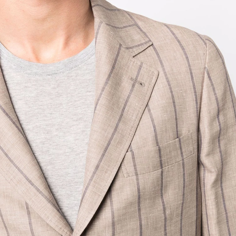 OEM High Quality  Suit Blazer Fashion Men Business Polyester men formal linen Suit