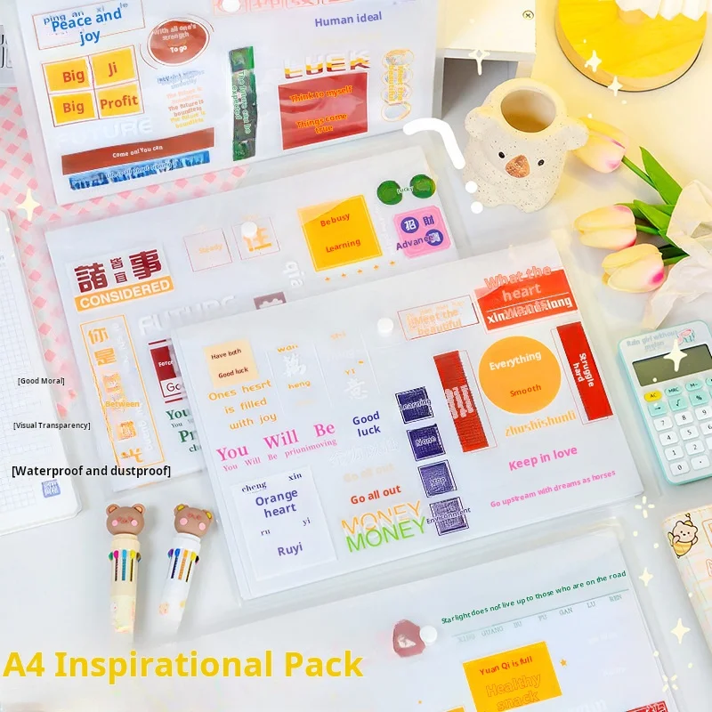 Student cartoon cute a4 File bag school supplies office file bag document buggy bag logo Wholesale