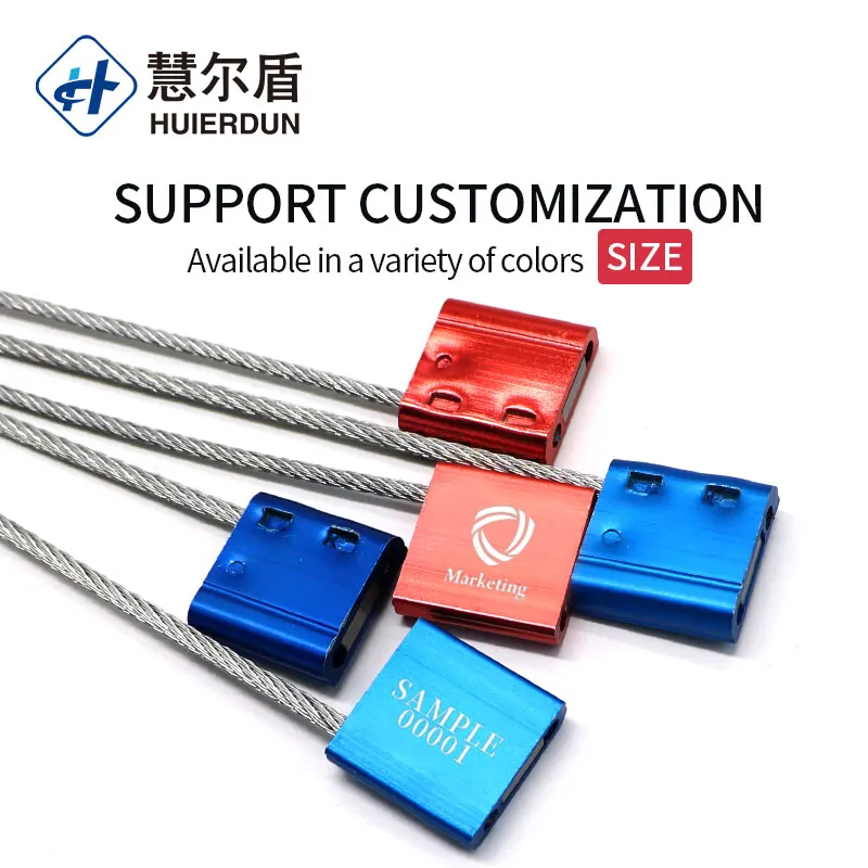 HED-CS107  aluminum alloy shipping cable seal lock lock distributors tamper proof cable wire seal meter for post bank
