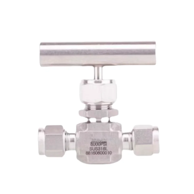 Forged piece double ferrule needle valve quanqi Hydraulic system double ferrule needle valve