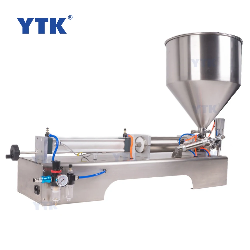 Semi-automatic ketchup syrup lotion shampoo jam cosmetic cream tomato sauce honey peanut butter paste filling machine filler
