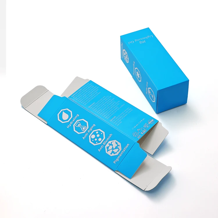 Custom printed cosmetic essential oil perfume paper boxes beauty make up gift box packaging