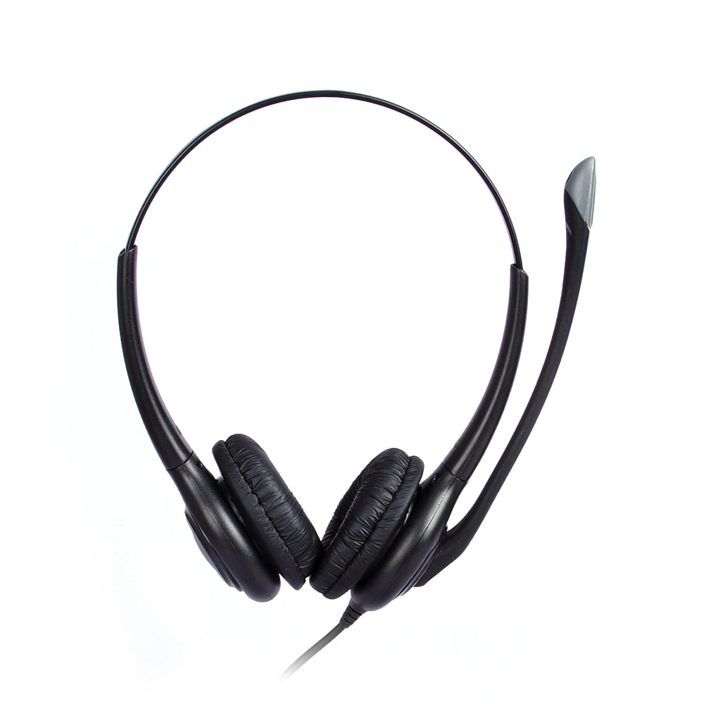 
High quality noise cancelling Binaural Call center USB headset with PLT QD(Quick-disconnecting) 