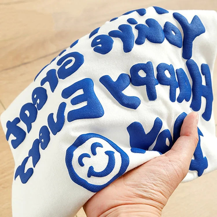 20inx50Yard various color printed 3d puff foam design on transfer vinyl on pillow hoodie DIY textile fabric