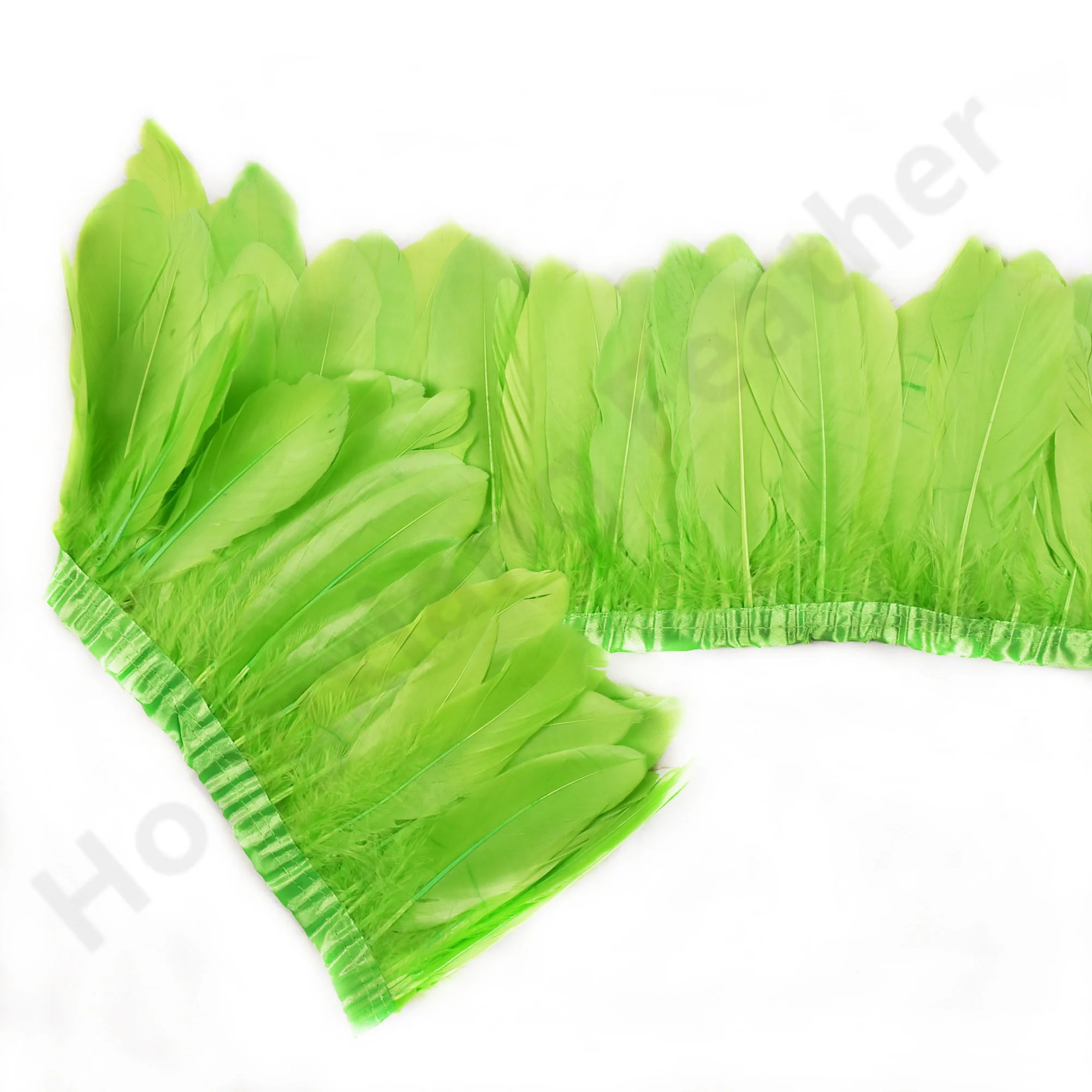 Selling Fashionable plumage fringe trim wholesale White Goose Feather Trimming