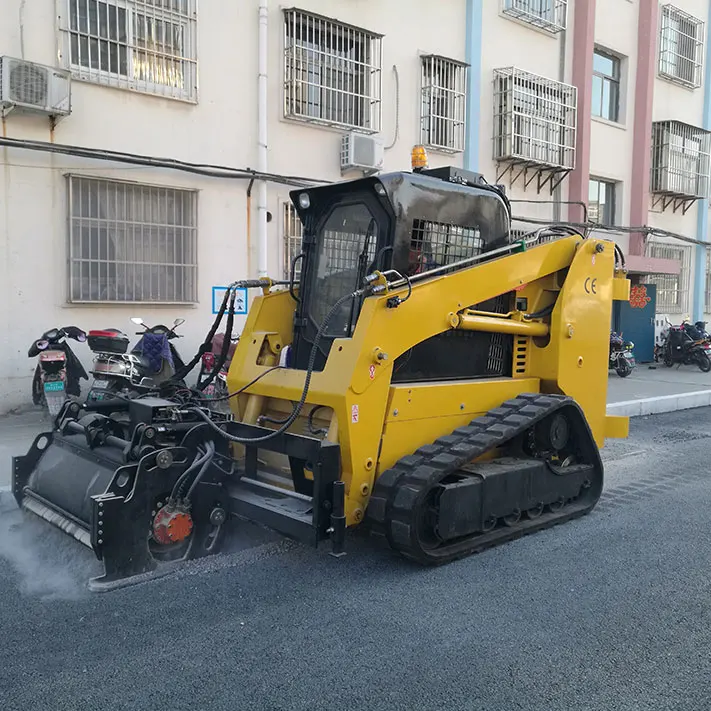 Hot sale wheel skid steer loader with bucket mini skid steer auger attachment