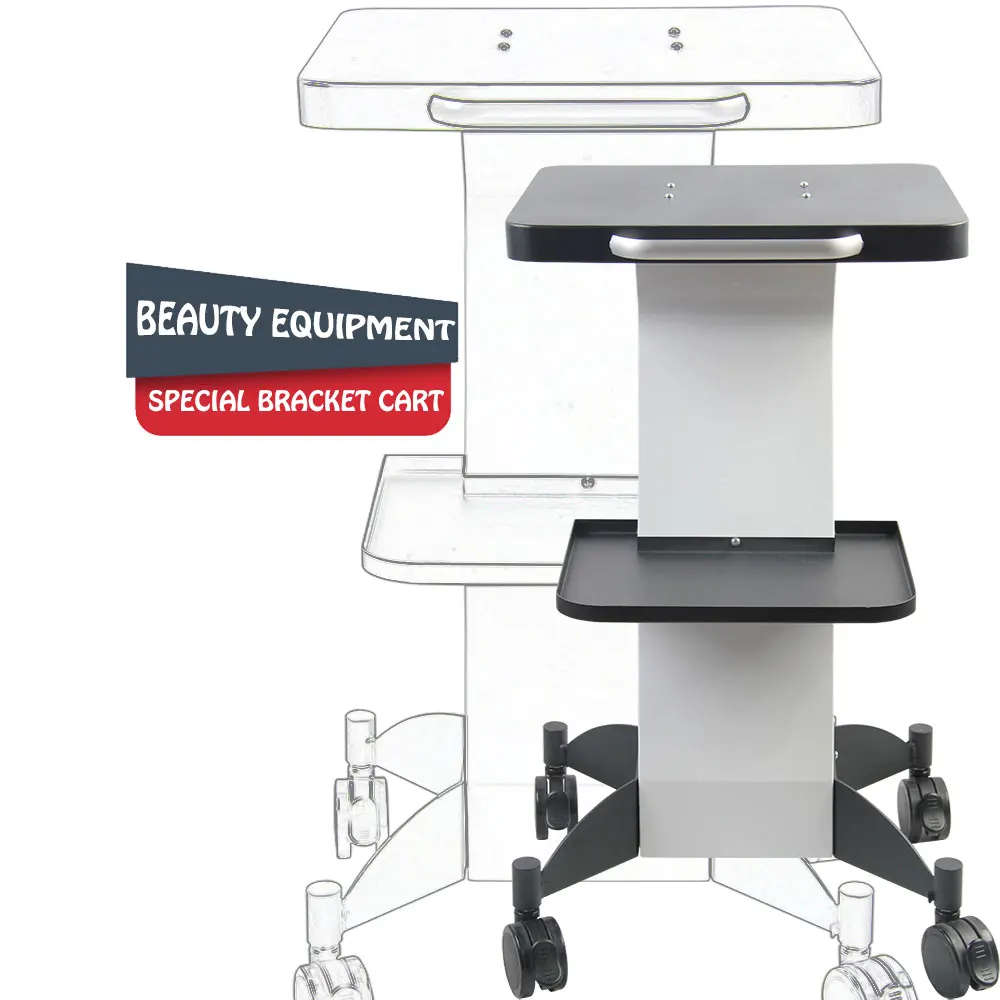 Factory Price Beauty Machine Trolley Stand Rolling Movable Cart for Salon