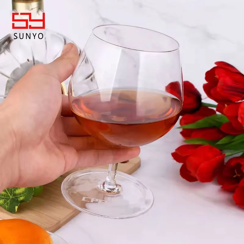 Wholesale Cool Cute Crystal Clear Mexican Tequila Whiskey Cognac Snifter Brandy Bullet Glass