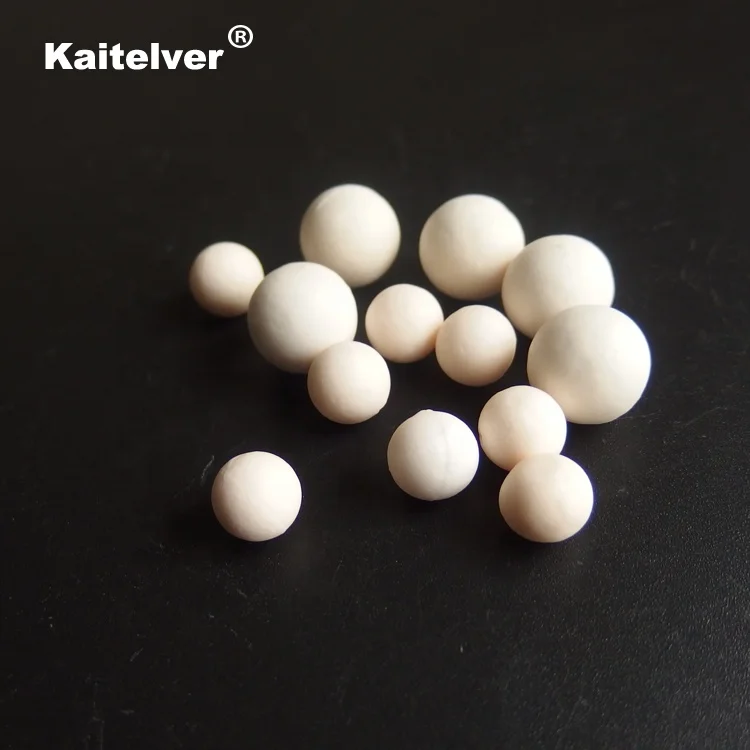 Inert ceramic alumina ball as catalyst bed support and covering media