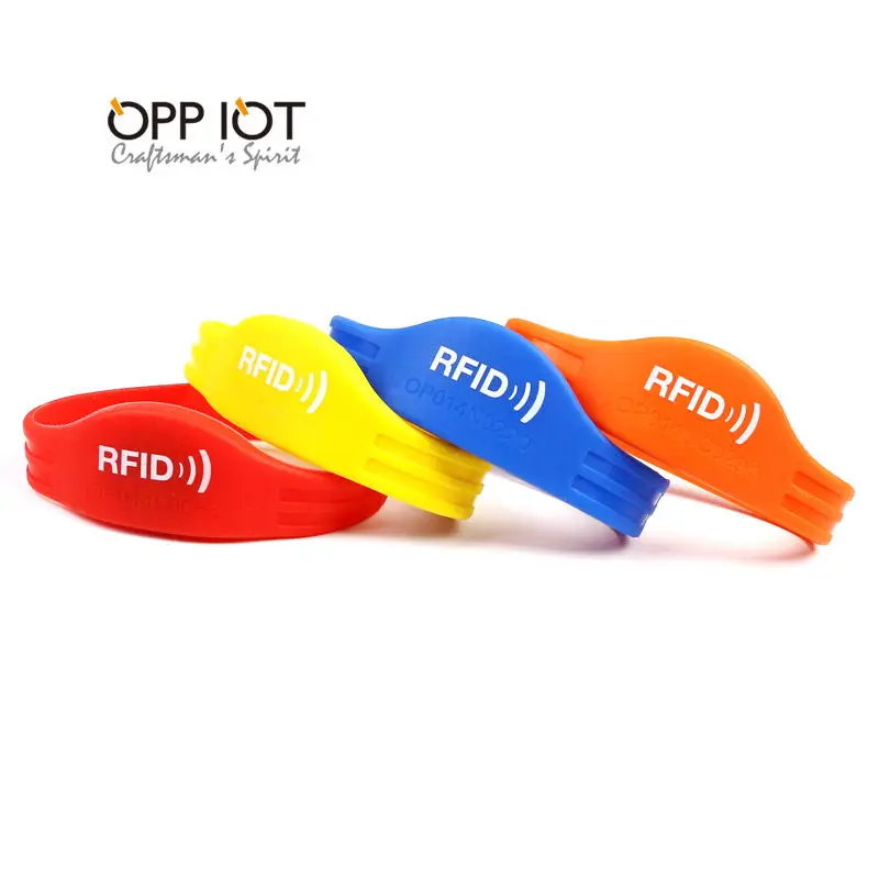 OP014 Waterproof RFID Wristbands NFC Tag Bracelets RFID Bracelet Silicone