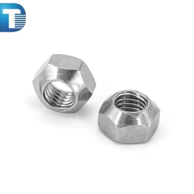 18-8 Stainless Steel INOX SS SUS 304 316 316L A2 A4 70 80 Polished Prevailing Torque Hexagon Self-Locking Nut DIN980V Metric