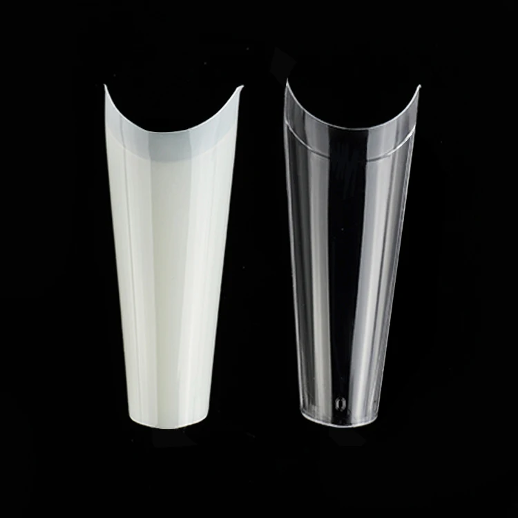 500 Tablets Tapered Square Long Nail Tips Clear Wholesale Nail Tips Straight French Natural Long Square Nail Tips