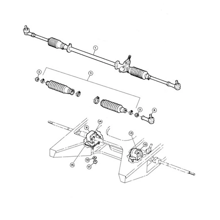 1H1422055 Hydraulic Power Steering Rack Steering Gear For VOLKSWAGEN GOLF JETTA 3