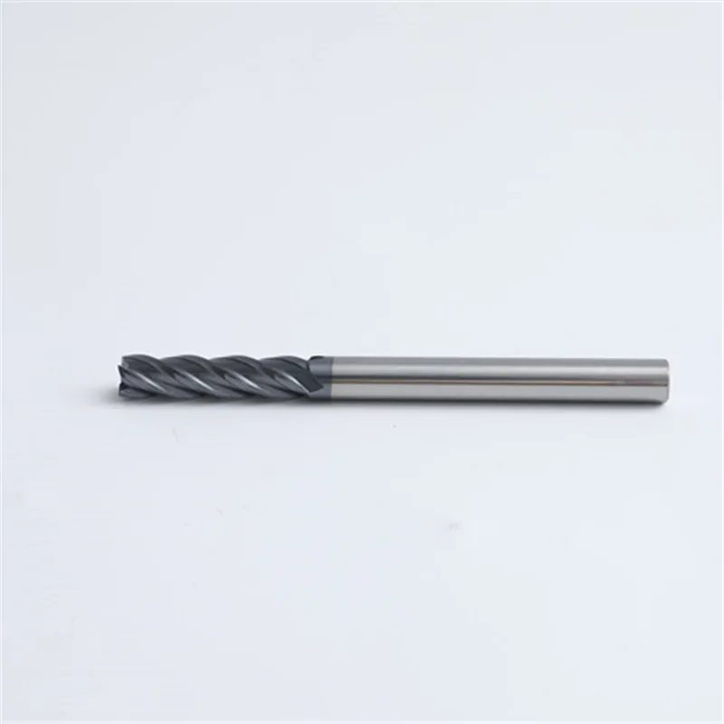 hrc45 wholesale 2 blade lathe machine solid carbide l 40mm 2 flutes flat square end mill cnc bits fresas end mill 0.2mm