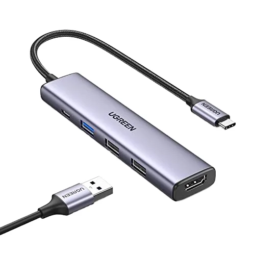 BENFEI 6-in-1 USB-A/USB-C MULTI-PORT HUB 4K 60Hz HDMI PD 100W  1000Mbps Ethernet  USB3.0x2 USB Cx1 For Data