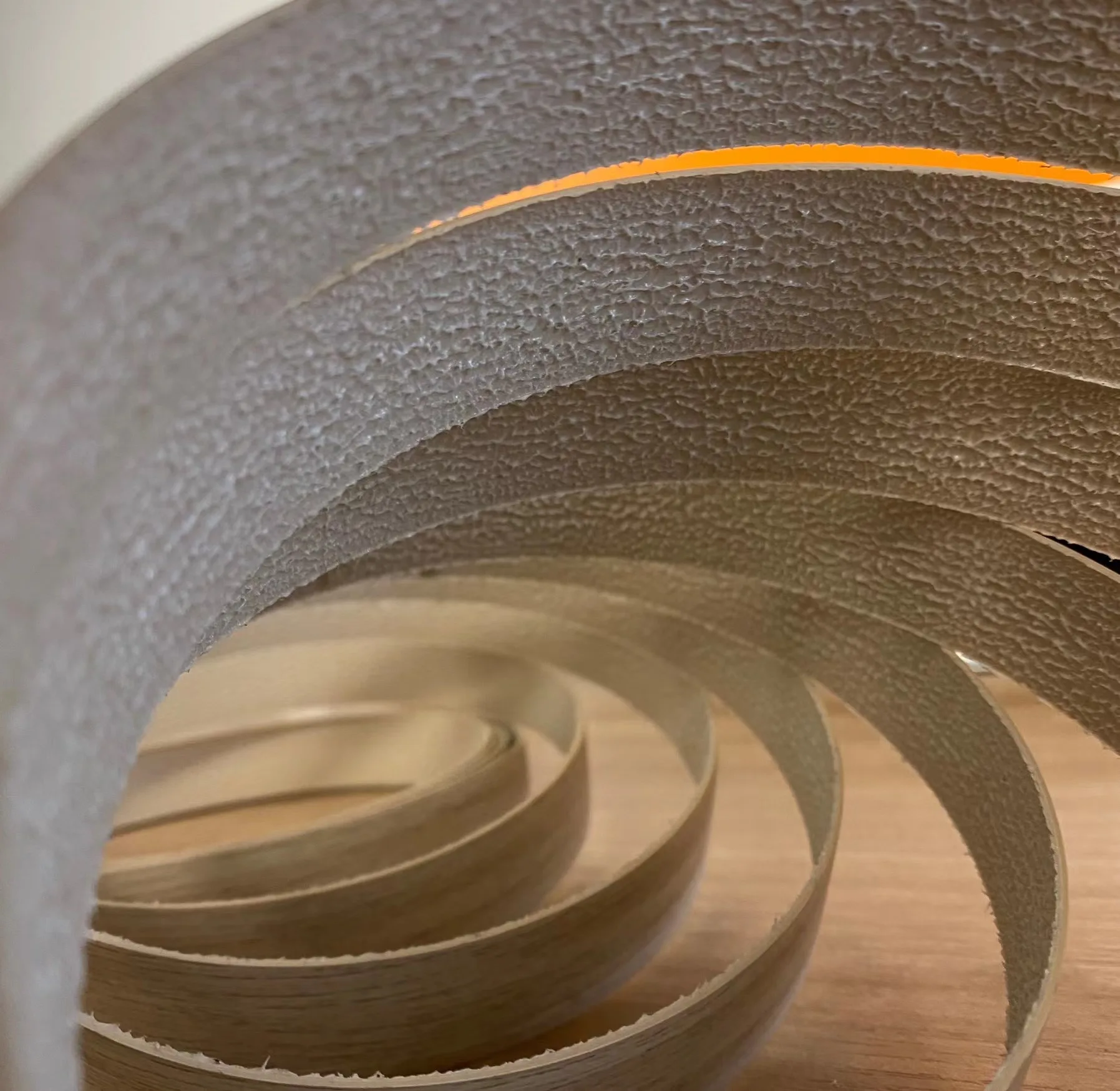 Vinyl high gloss white black UV light laminate Telomere furniture fittings wood veneer PVC edge sealing strip