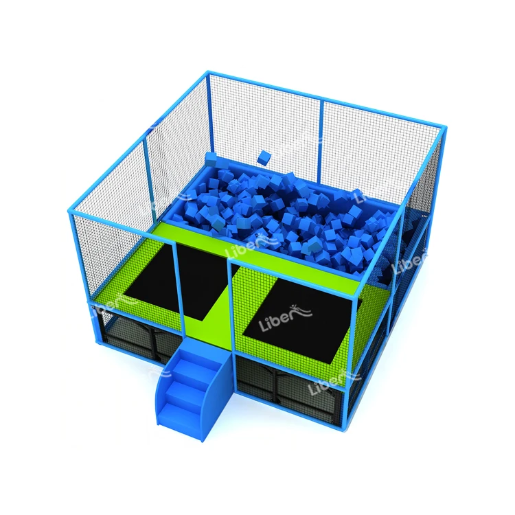 Small Size 12ft Rectangular Trampoline with Safety Net Enclosure