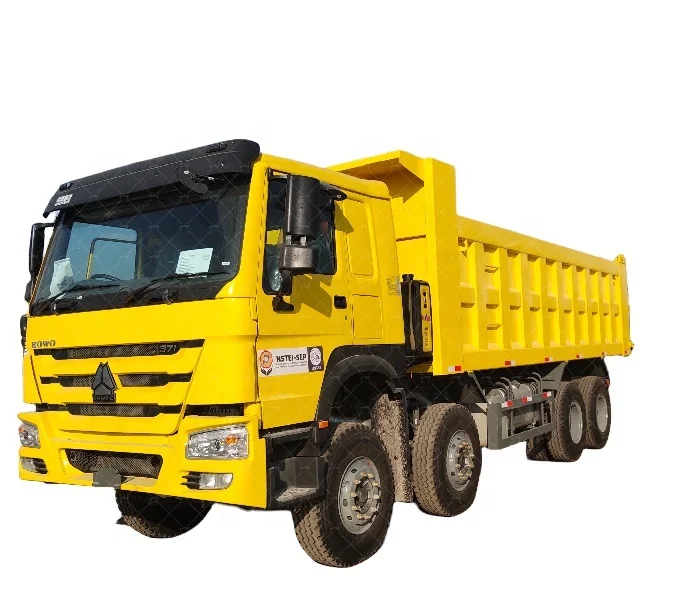 Used Second Hand Sinotruk Howo 8x4 Euro2-Euro5 12 tires 371hp  Dump Truck for Sale