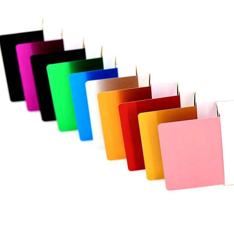 Luxury Blank Multiple Colors Membership Card For New Design Printing And Laser Engraving Metal Business Card