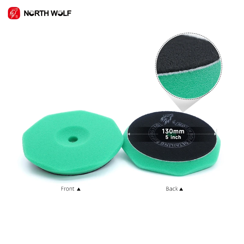 North Wolf Factory Foam Buffing Pad Auto Detailing Supplies Green Cutting Sponge Polish Pad