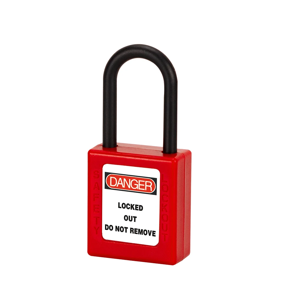 China manufacturer insulation ABS safety padlocks lockout