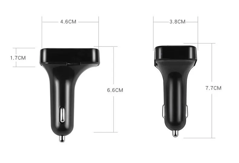 Автомобильный MP3-плеер B2 с функцией громкой связи и USB-зарядным устройством 2 1 А автомобильный беспроводной FM-передатчик