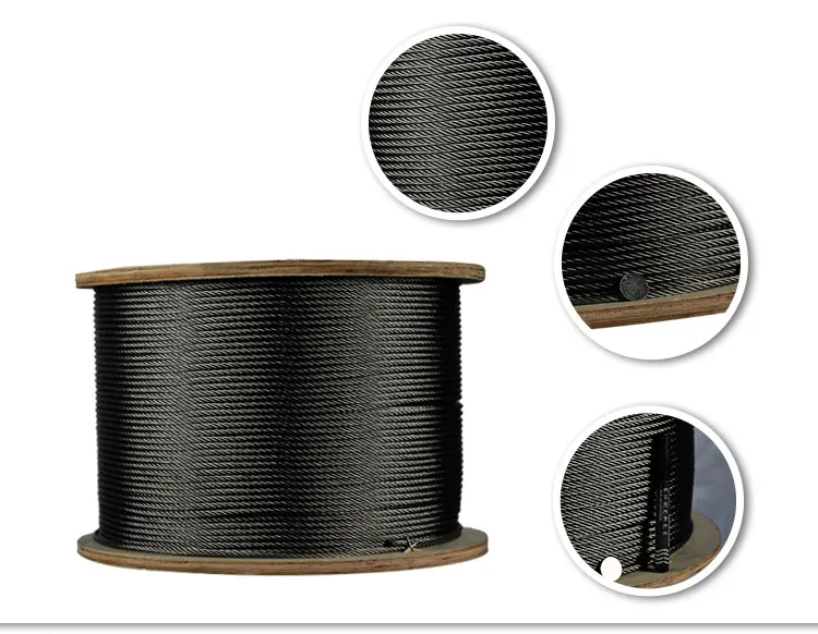 Ss 316 1*19 Stainless Steel Wire Rope Stainless Wire Rope Din En12385-4 1.2mm Stainless Steel Wire Rope