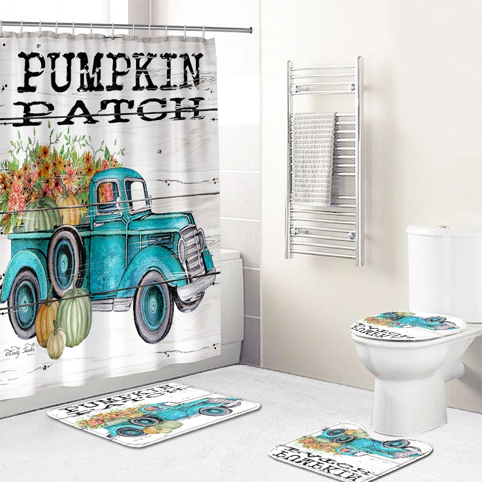 
High quality kids bathroom cartoon printed hotel shower curtain 