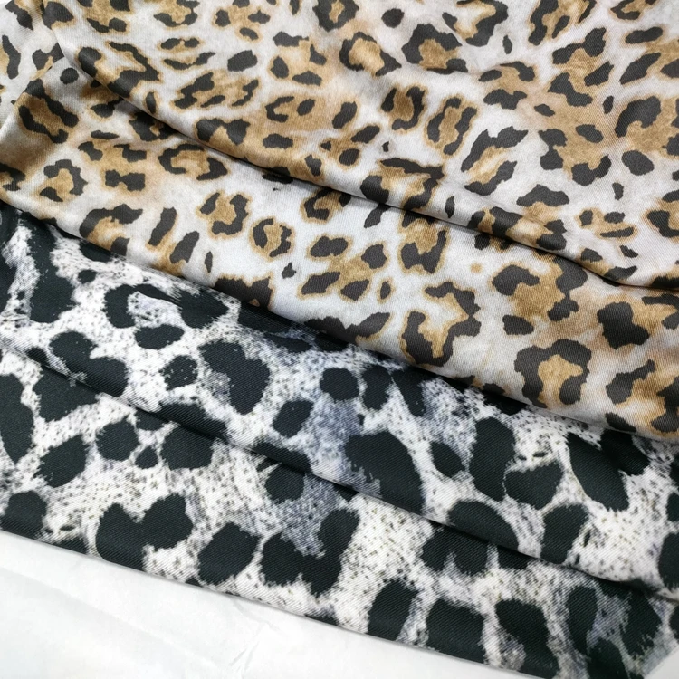 2022 hot sale fashion leopard print design yoga wear stretch fabric