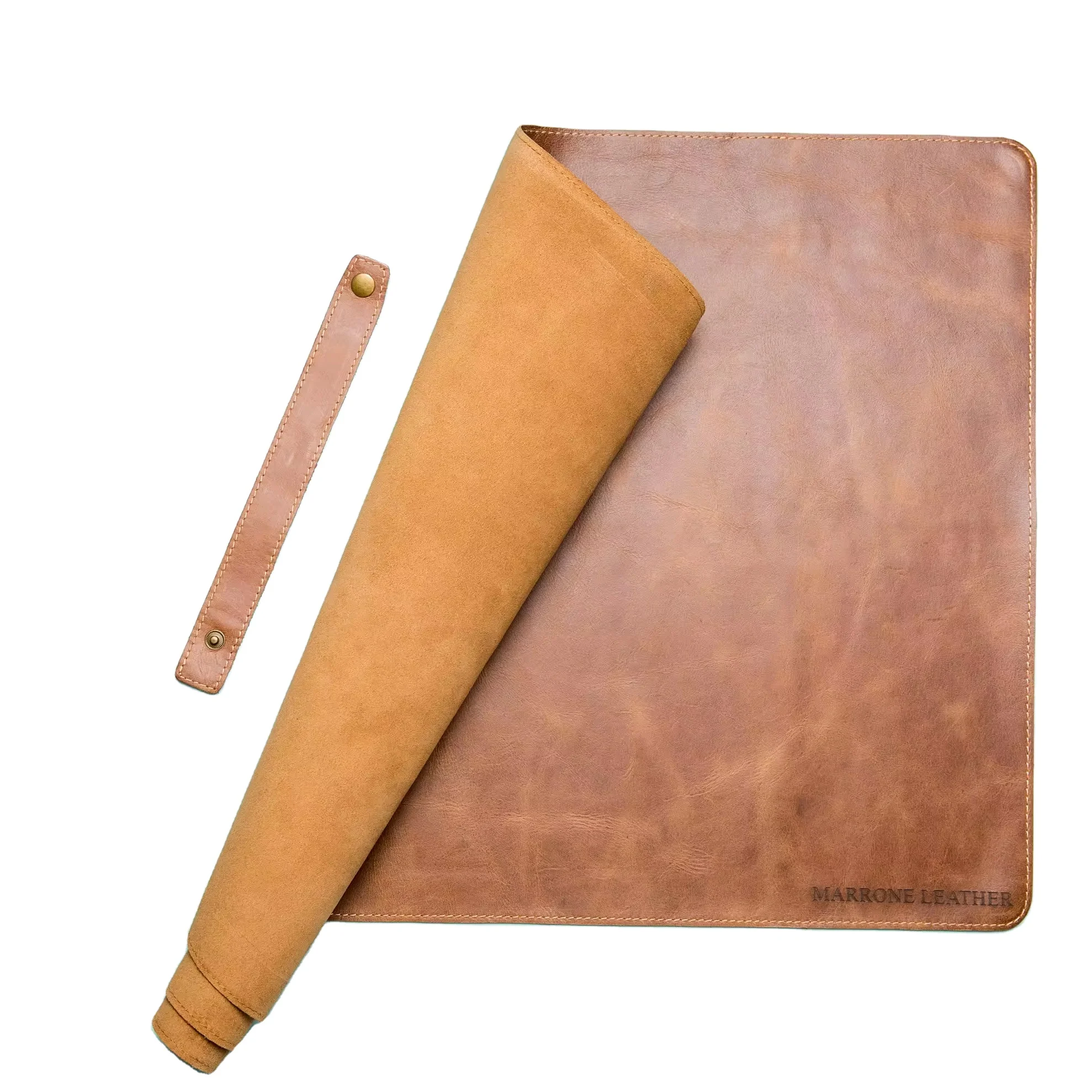 Personalized Large Mouse Pad Genuine Leather Custom Computer Mousepad Home Office Handcrafted Custom Business Promotional Gift