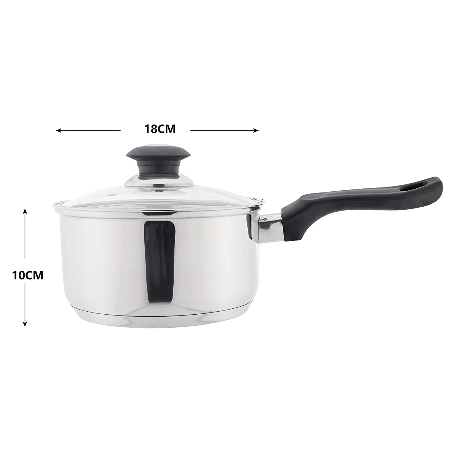 10 Pcs stainless steel cookware sauce pot casserole fry pan set metal cooking pots set