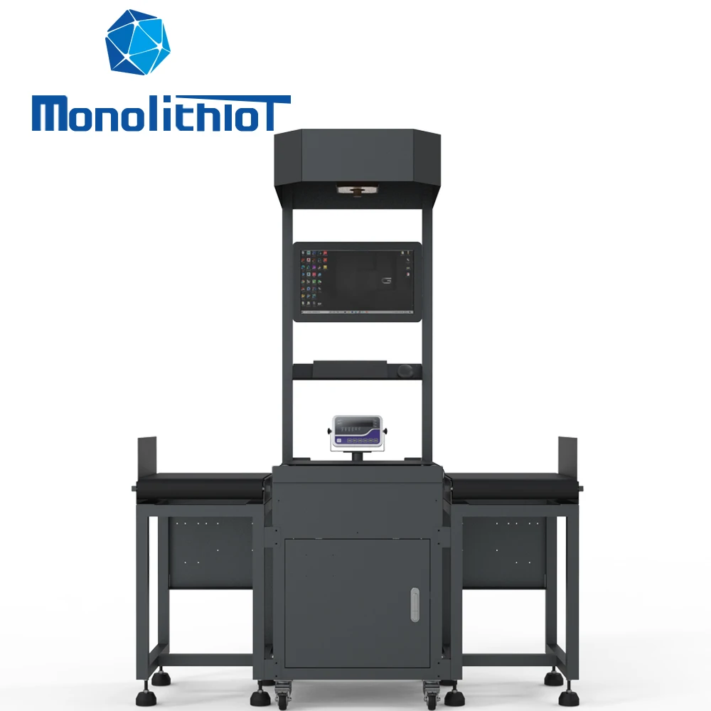 MonolithIoT Logistics Parcels 4 Directions Sorting System Dimensioning Weighing Scanning Equipment Conveyor Belt DWS System