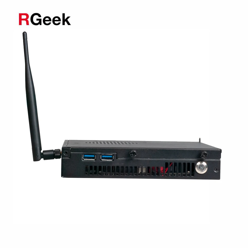  Индивидуальный алюминиевый тонкий ПК RGeek AMD Mini ITX AM4 с 2 портами DP M.2 2280 2230 DDR4