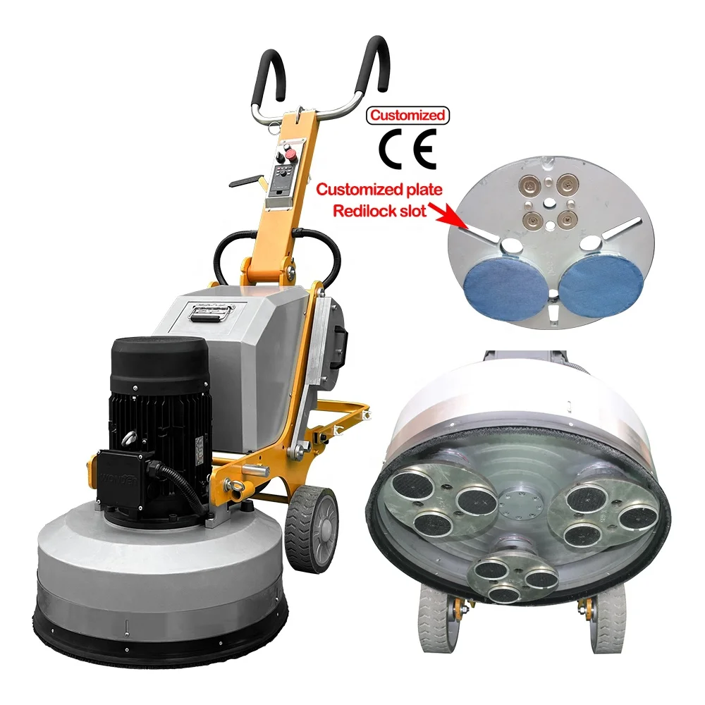 240V 9 Heads Planetary Heavy-Duty Concrete Floor Grinding Machine For Industrial Surface Preparation