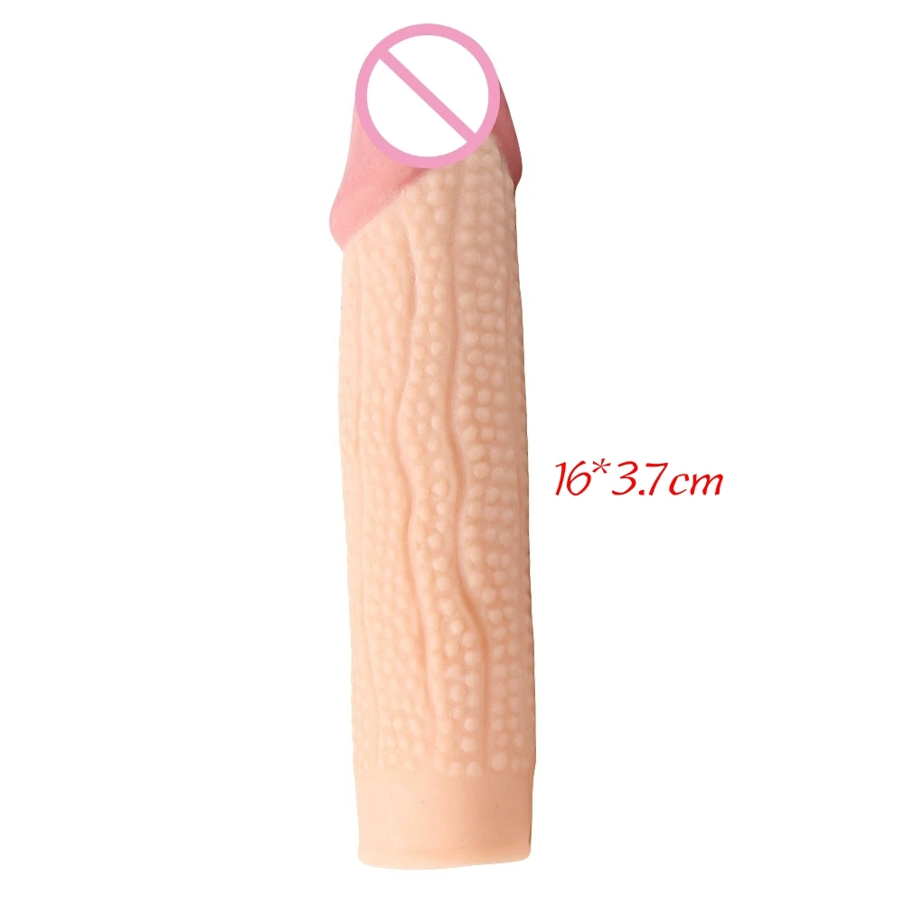 
waterproof realistic custom penis enlargement extension sleeves condom for men 