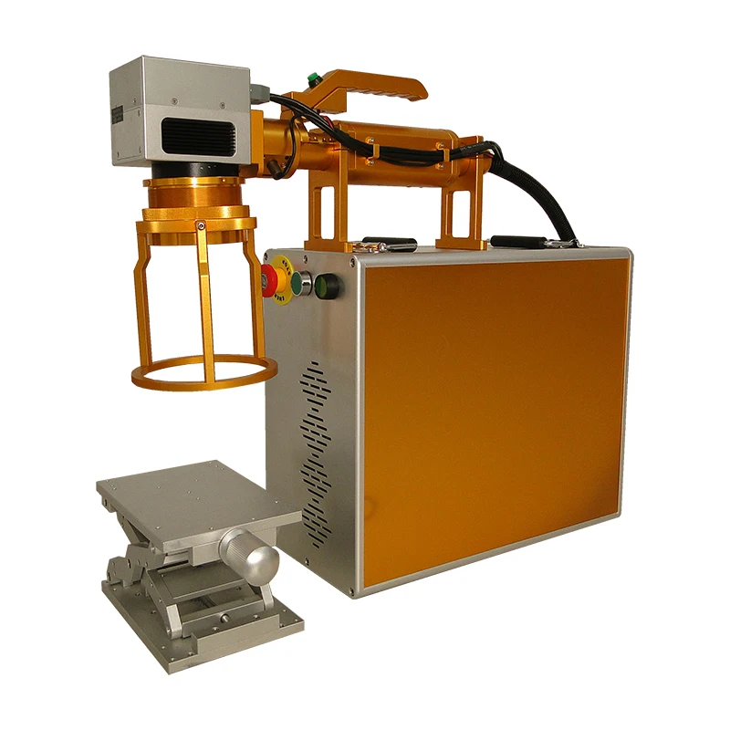 Factory FAITH Portable Handheld Fiber Laser EZCAD Text Barcode QR Code Bitmap PLT Format Marking Engraving Machine