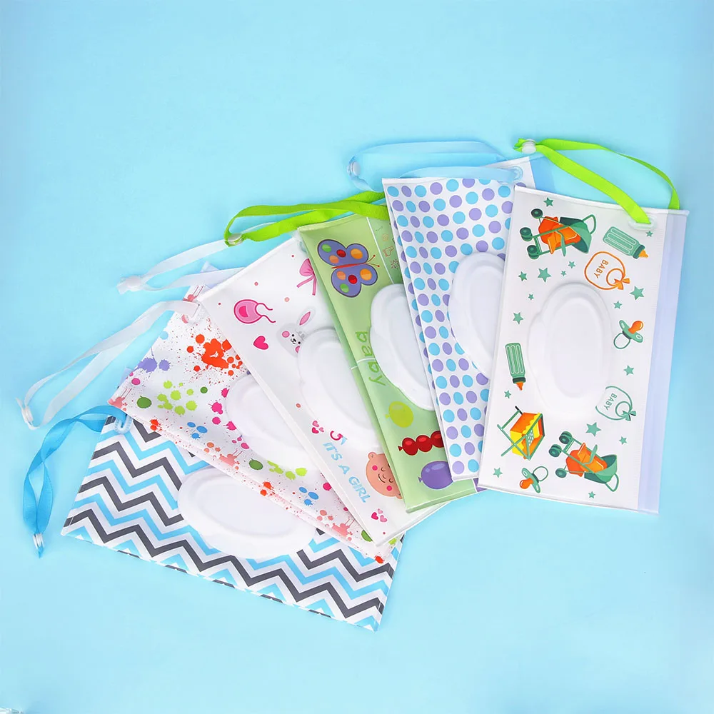 Eco Friendly Easy Carry Wipes Container Portable EVA Wet Wipes Flip Extraction Bag