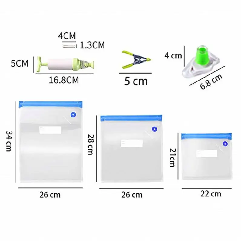 BPA Free air valve mini plastic bag home Reusable food vacuum bag