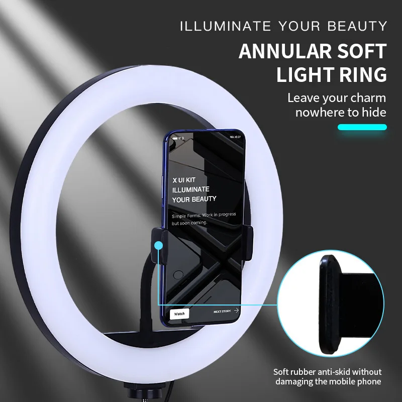 Wholesale Table Fill Lamp Photographic Lighting Beauty Selfie Video Camera Dimming Tripod Stand LED Ring Light