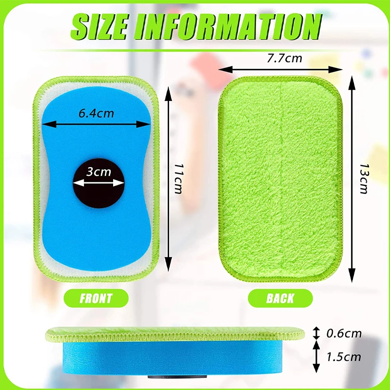Magnetic blackboard Dry Erasers Cleaner Wiper for Kids and Classroom Teacher Supplies
