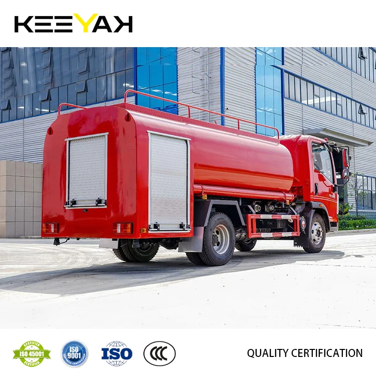 Sinotruk Howo Fire Truck Water Capacity 5000 Liter Water Tanker Fire Truck Customizable For Firefighting And Rescue