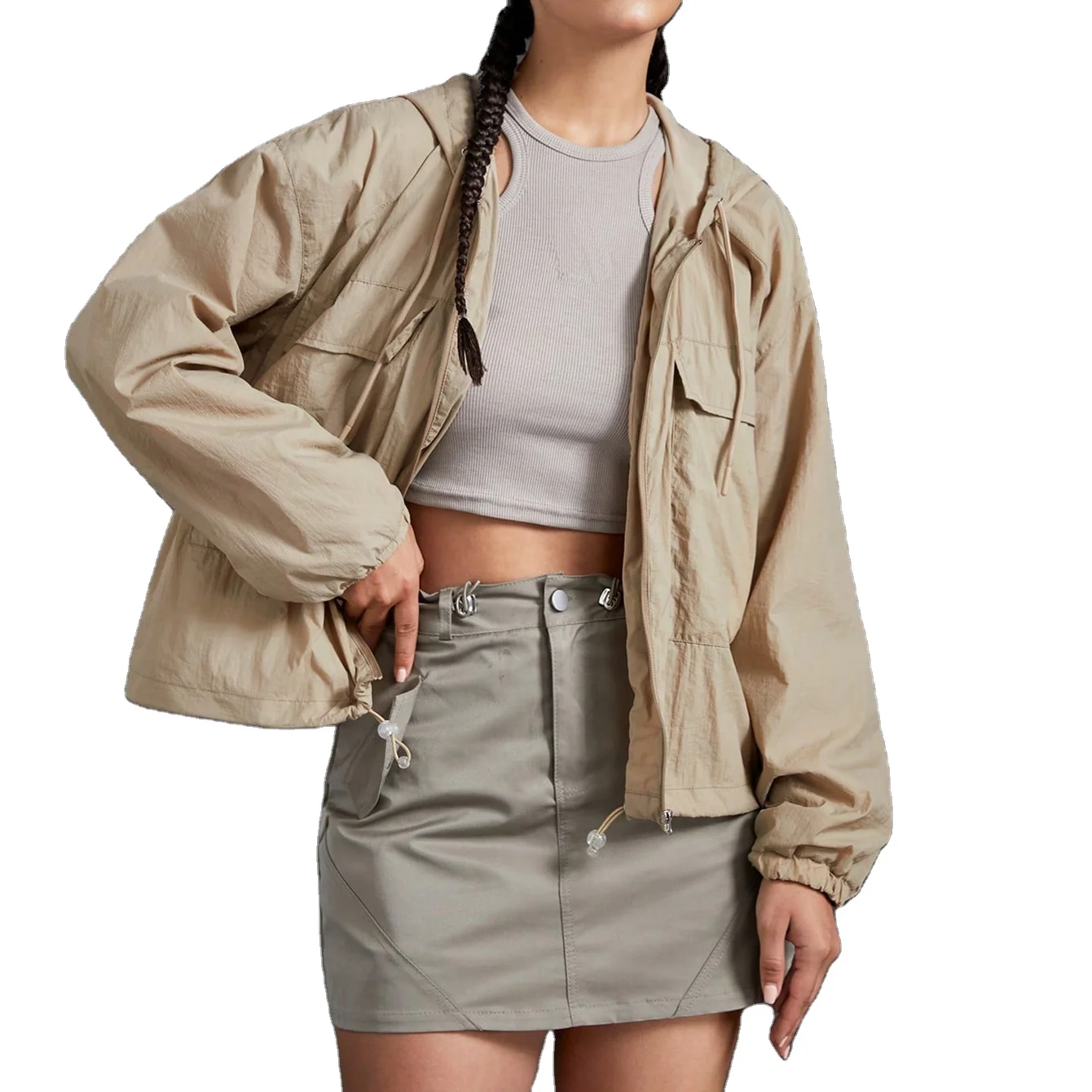 Polyester Windbreaker Softshell Jacket Waterproof Breathable Full Sleeves Softshell Bomber Tactical Jacket Ladies