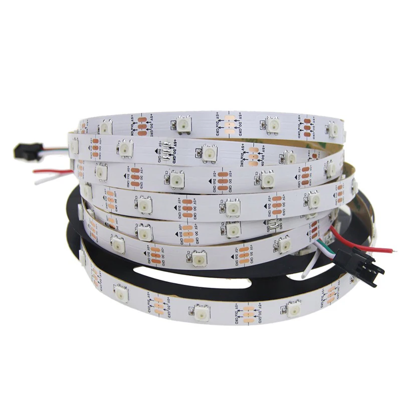 WS2812B LED strip 30LED 30pixel 5V white PCB and black PCB