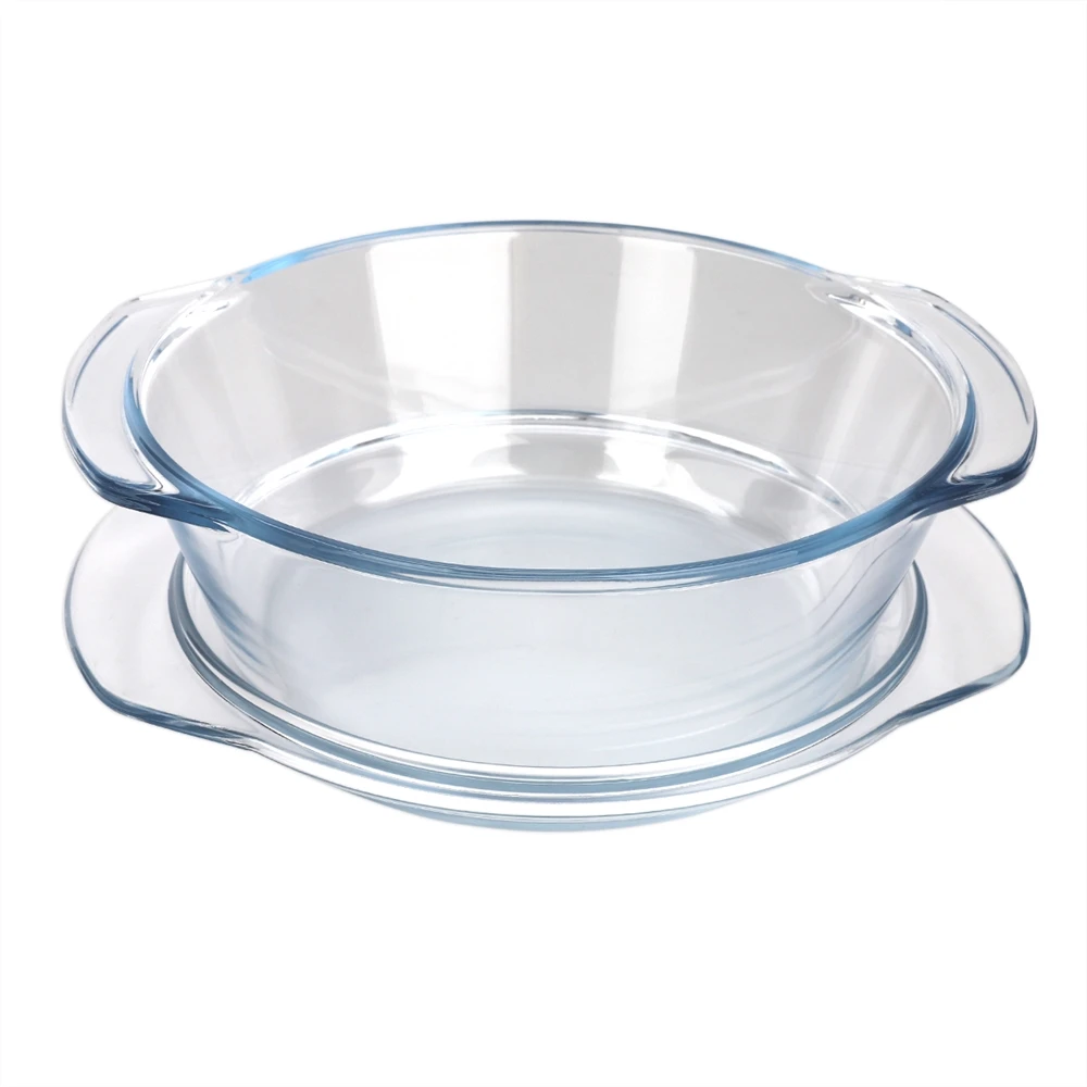 New Design Casserole With Detachable Handles 9 Quart Round Glass Casseroles for Cast Iron Dutch Oven