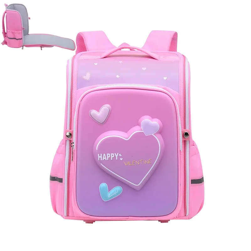 3D Cartoon Character School Bag for Kids Large Zipper Open Primary School Bags Kids Backpack for Boys and Girls