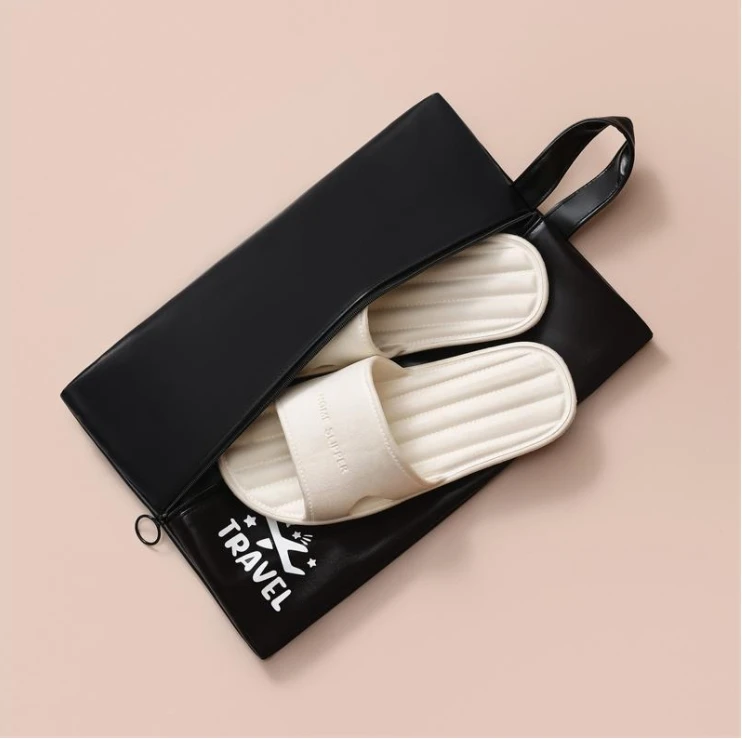 2024 Latest Fashion Travel Shoe Organizer Bag Handle Design Portable Fabric Shoe Bag Underwear Cosmetic Bag No reviews yet