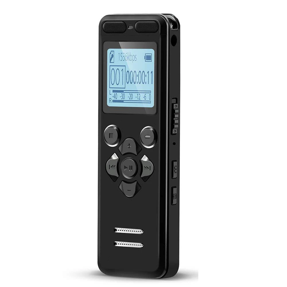 V36 Mini Portable Easy-operate Digital Voice Recorder for Students Class Lecture HD Recording Telephone Audio Recording