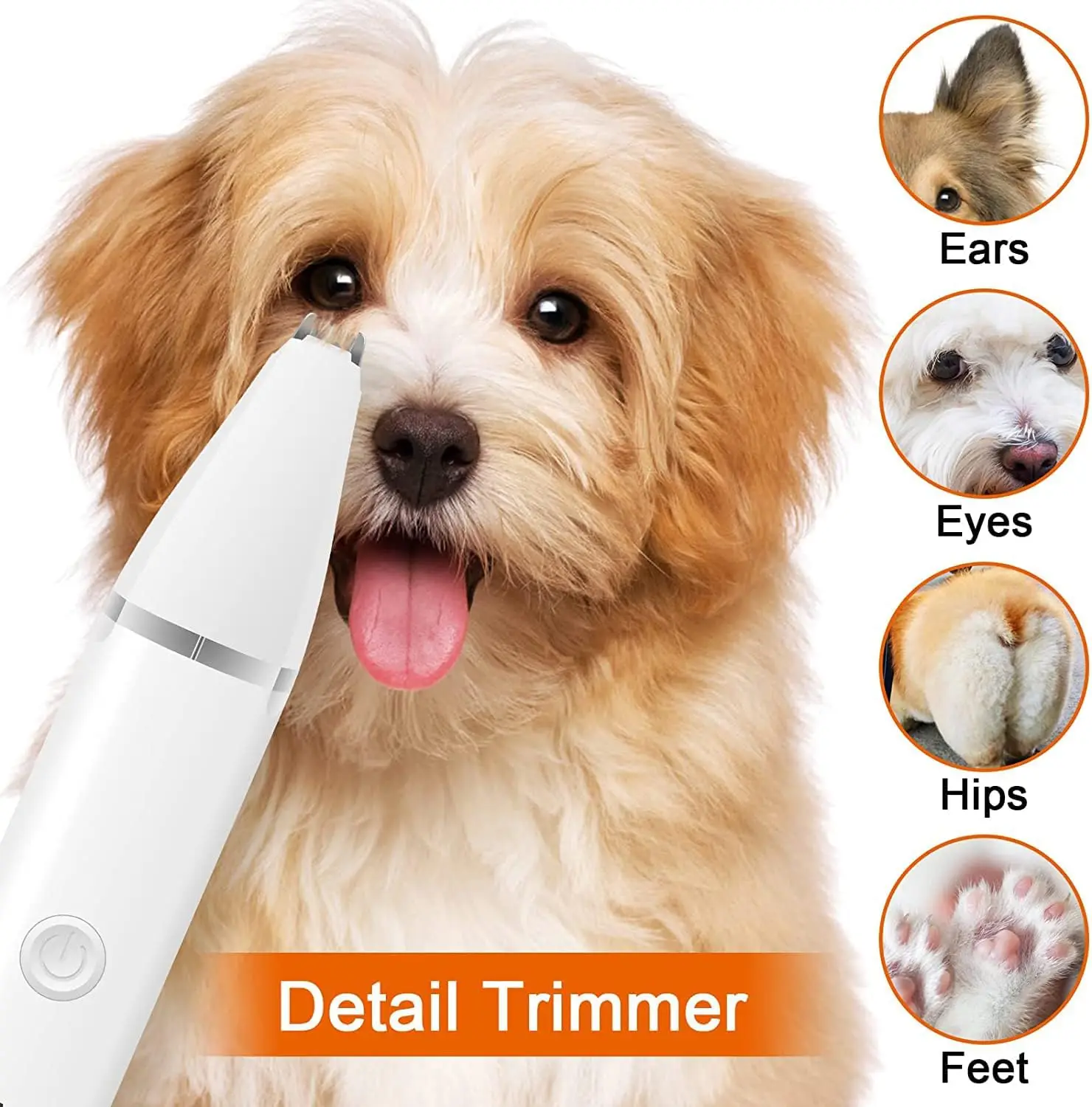 2025 new Rechargeable Cordless Dog Clippers Grooming Kit Low-Noise Paw Trimmer Quiet Nail Grinder Shaver Cats Other ABS Small